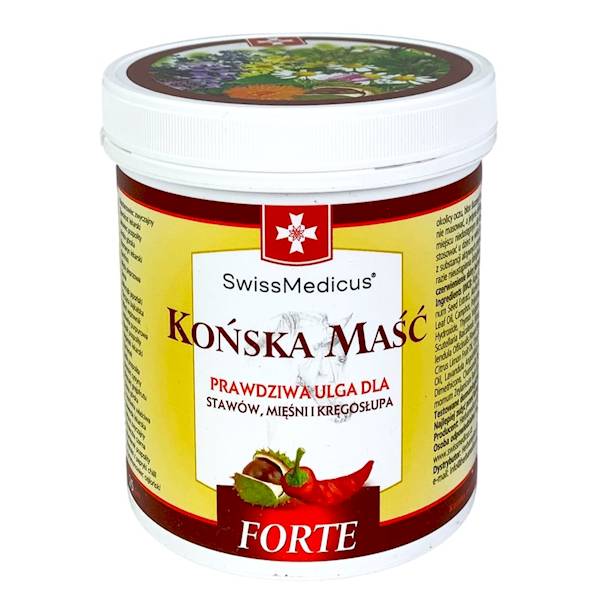 SWISSMEDICUS Końska maść rozgrzewająca FORTE 500ml