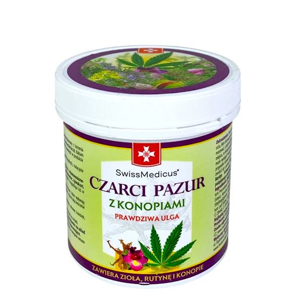 SWISSMEDICUS Czarci Pazur z konopiami 250ml