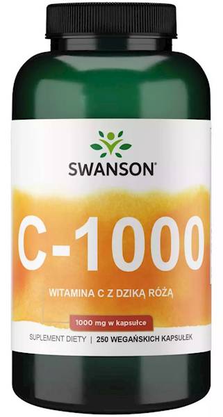 SWANSON Witamina C 1000 z różą 250caps