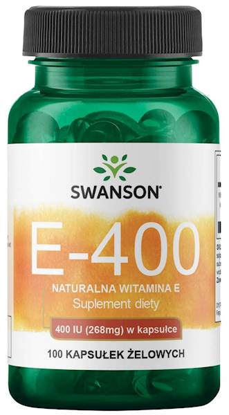 SWANSON Witamina E 400IU  Naturalna 100sgels