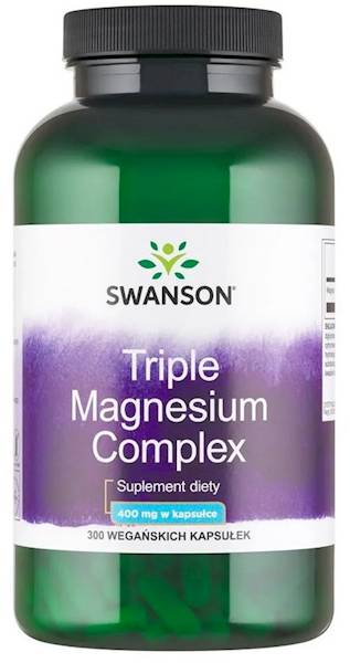 SWANSON Triple Magnesium Complex 400mg, 300kaps.
