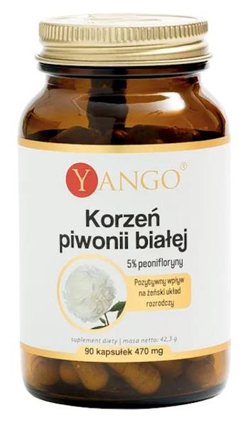 YANGO Piwonia Biała korzeń 90kaps
