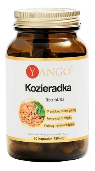 YANGO Kozieradka - ekstrakt 10:1 390mg, 90 kaps