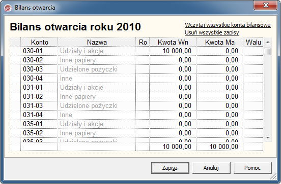 PROGRAM INSERT REWIZOR GT