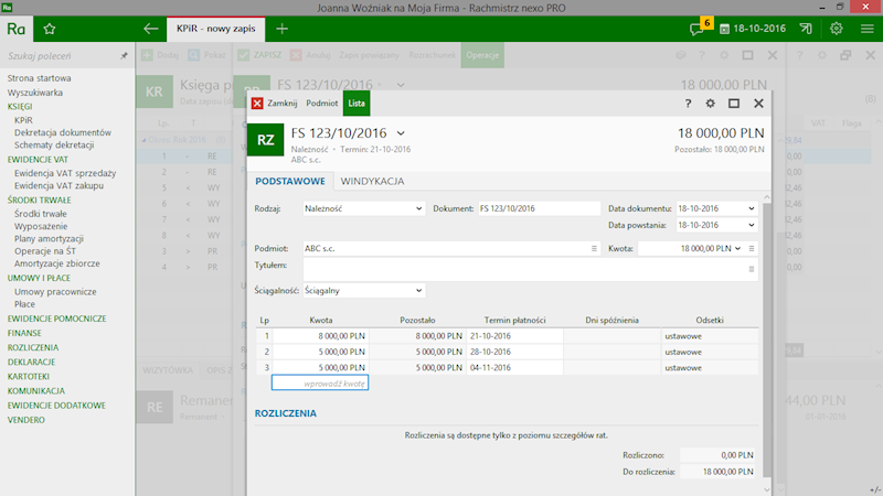RACHMISTRZ NEXO PRO LICENCJA NA 1 STANOWISKO