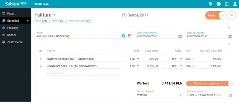 APLIKACJA SUBIEKT123
