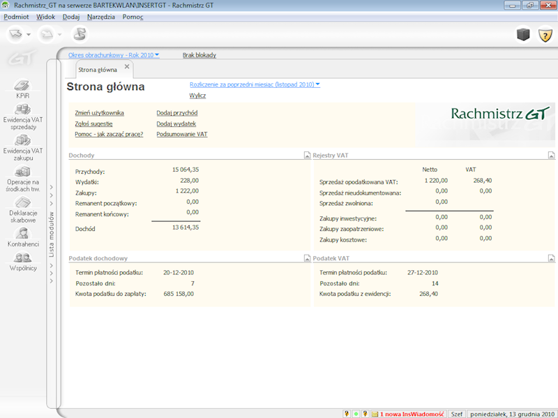 PROGRAM INSERT RACHMISTRZ GT