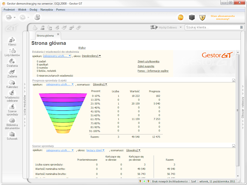PROGRAM INSERT GESTOR GT