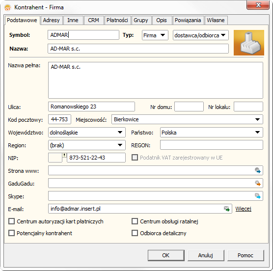 PROGRAM INSERT GESTOR GT