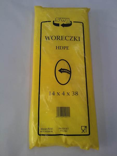 16-Woreczki HDPE 14x4x38 a'800 /zb.10op.