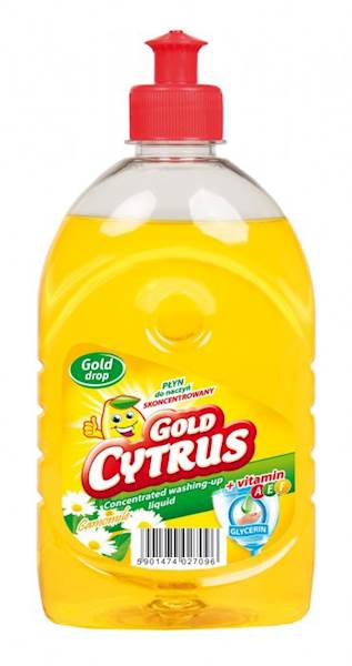 37-Płyn do naczyń Gold-Citrus 500ml cytryna k/12