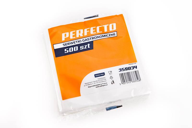 OD-Serwetka gastronomiczna biała 15x15 a'500 k/60