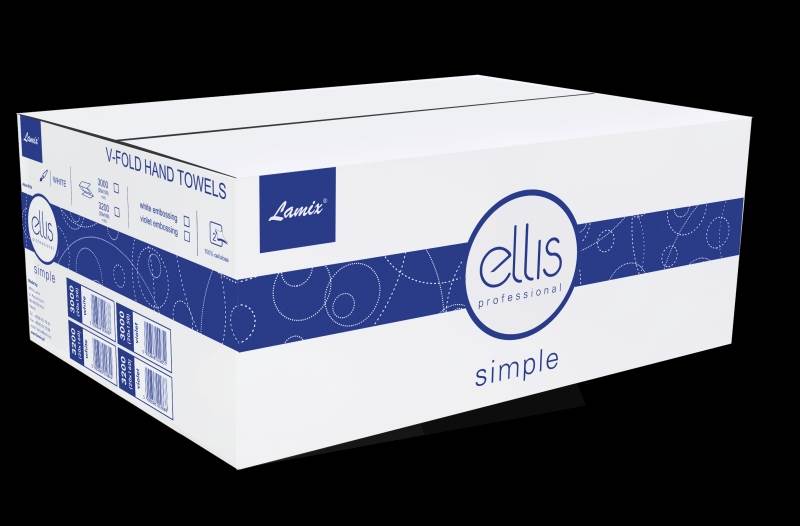 15-Ręcznik ZZ ELLIS Simple celuloza 2w biały /3000