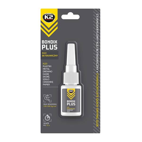 B101 BONDIX PLUS JEDNOSKŁADNIKOWY MOCNY KLEJ 10G.
