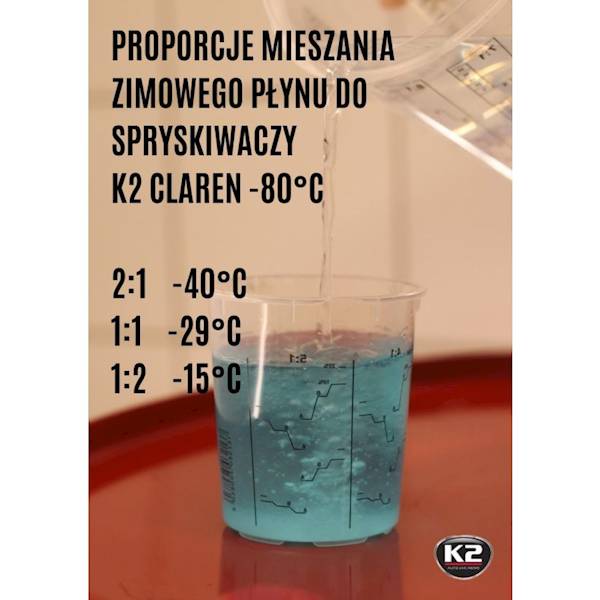 K611 CLAREN -80C 1L.KONCENTRAT  ZIMOWEGO PŁYNU DO SPRYSK.