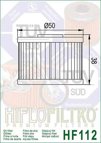HF112 FILTR OLEJU HIFLO