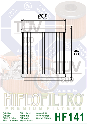 HF141 FILTR OLEJU HIFLO