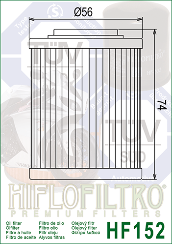 HF152 FILTR OLEJU HIFLO
