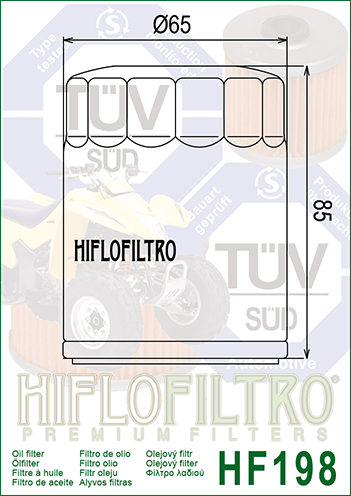 HF198 FILTR OLEJU HIFLO