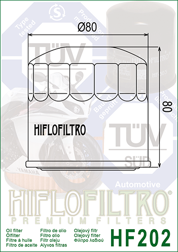 HF202 FILTR OLEJU HIFLO