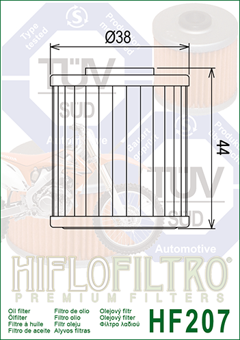 H207 FILTR OLEJU HIFLO