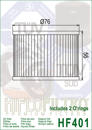 HF401 FILTR OLEJU HIFLO