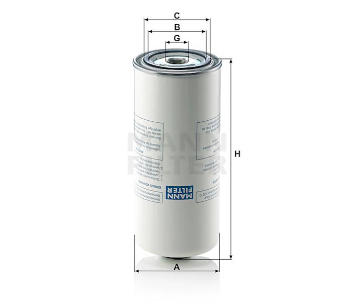 LB962/2 FILTR OLEJU 