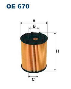 OE670 FILTR OLEJU 