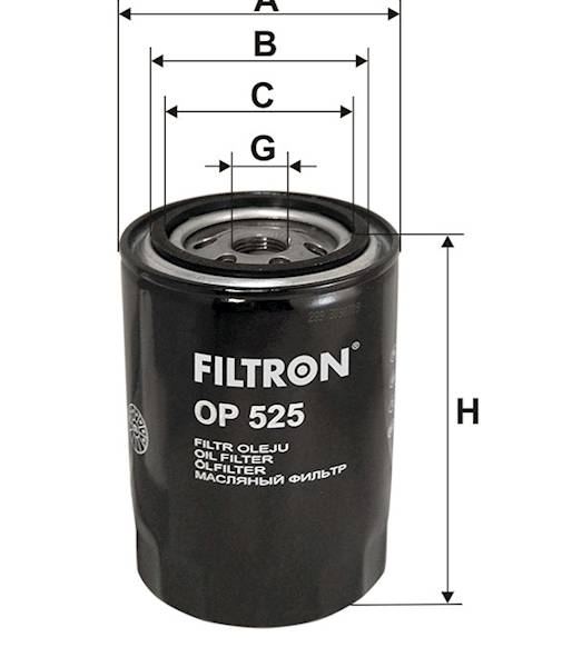 OP525 FILTR OLEJU 