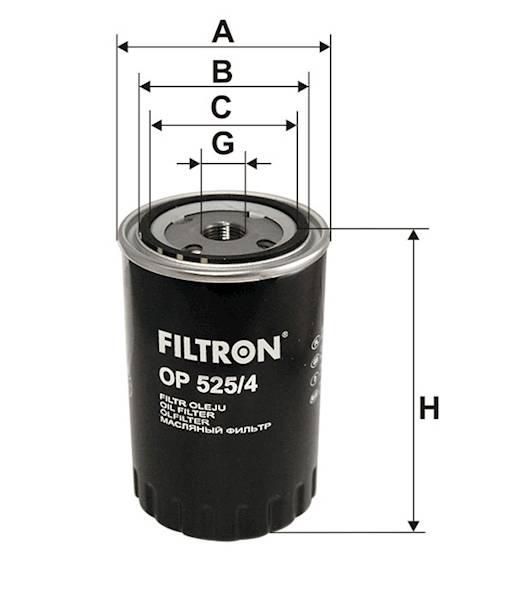 OP525/4 FILTR OLEJU 