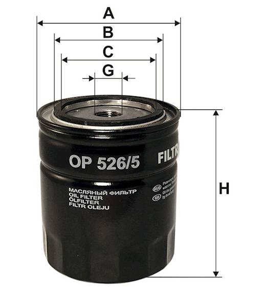 OP526/5  FILTR OLEJU