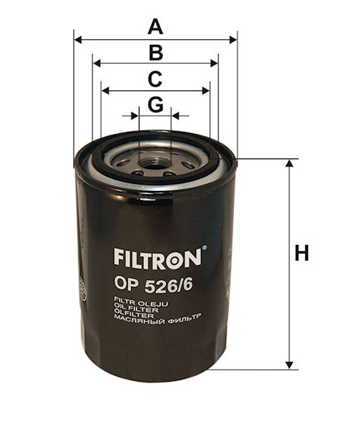 OP526/6 FILTR OLEJU