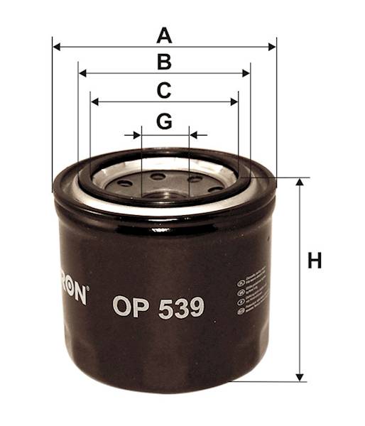 OP539 FILTR OLEJU 
