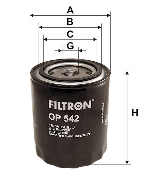 FILTR OLEJU OP542  * / PP-6.2.1