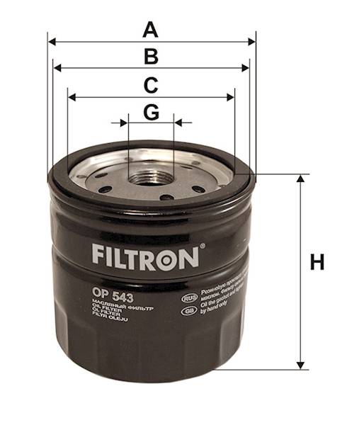 OP543 FILTR OLEJU