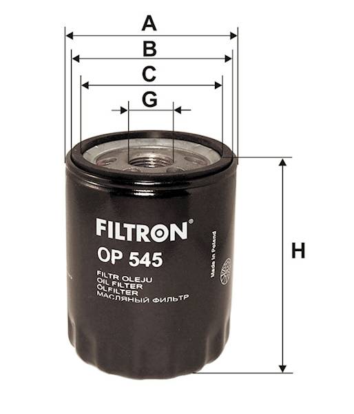 OP545 FILTR OLEJU