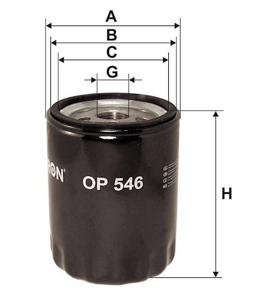 OP546 FILTR OLEJU 