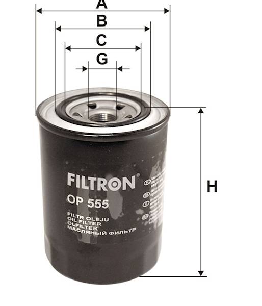FILTR OLEJU OP555 *  / PP-7.2