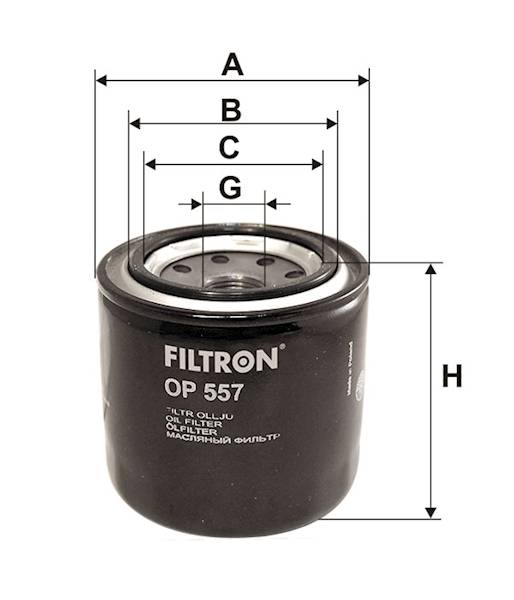 OP557 FILTR OLEJU 