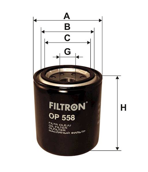 OP558 FILTR OLEJU 