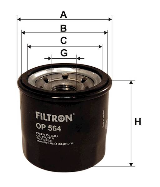 OP564 FILTR OLEJU 