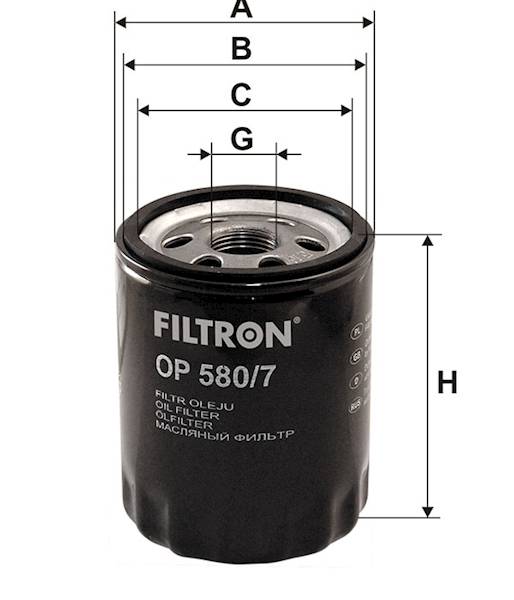 OP580/7 FILTR OLEJU 