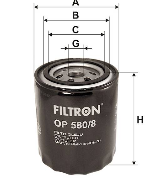FILTR OLEJU OP580/8 