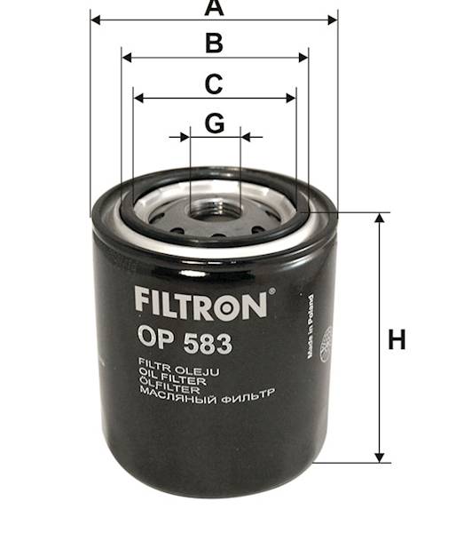 OP583 FILTR OLEJU