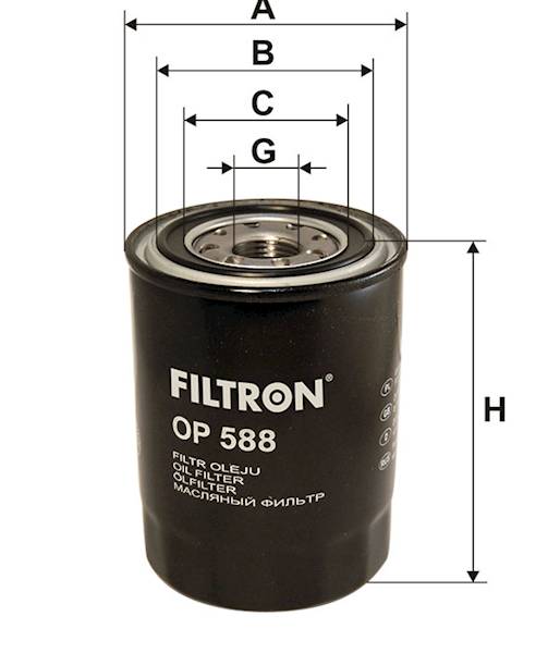 FILTR OLEJU OP588