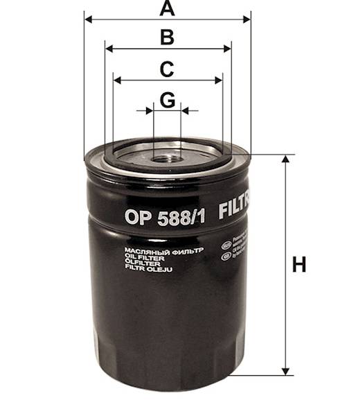 OP588/1 FILTR OLEJU