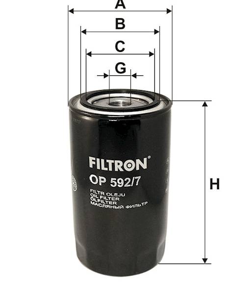 FILTR OLEJU OP592/7