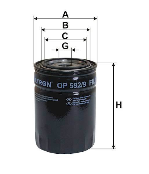 OP592/9 FILTR OLEJU 