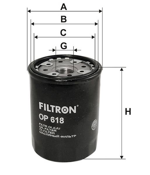 OP618 FILTR OLEJU