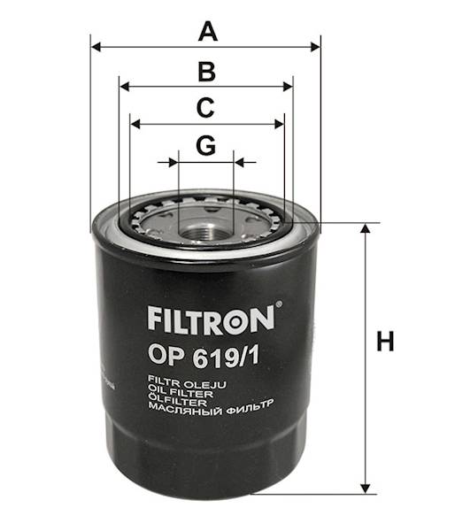 OP619/1 FILTR OLEJU
